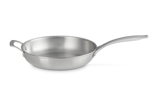 Essential 3-ply Stainless Steel 28cm Frying Pan with Helper Handle image number 1